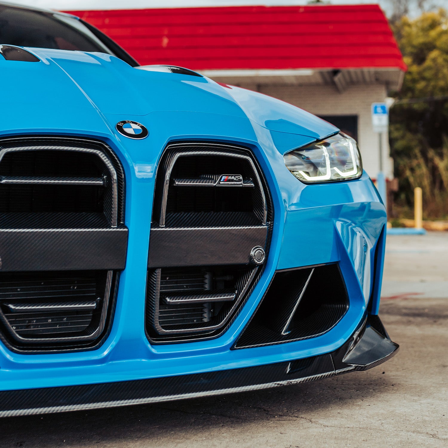 SooQoo SQ Aero Carbon Front Grille For BMW G80 M3 & G82 M4 R44 Performance
