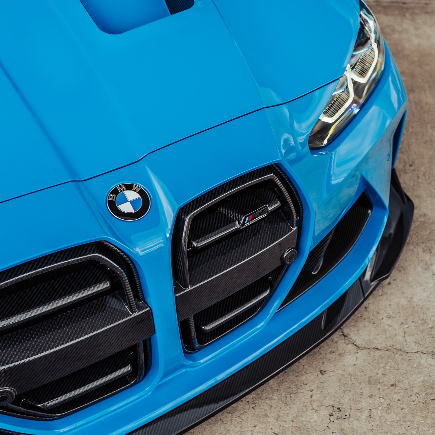 SooQoo SQ Aero Carbon Front Grille For BMW G80 M3 & G82 M4 R44 Performance