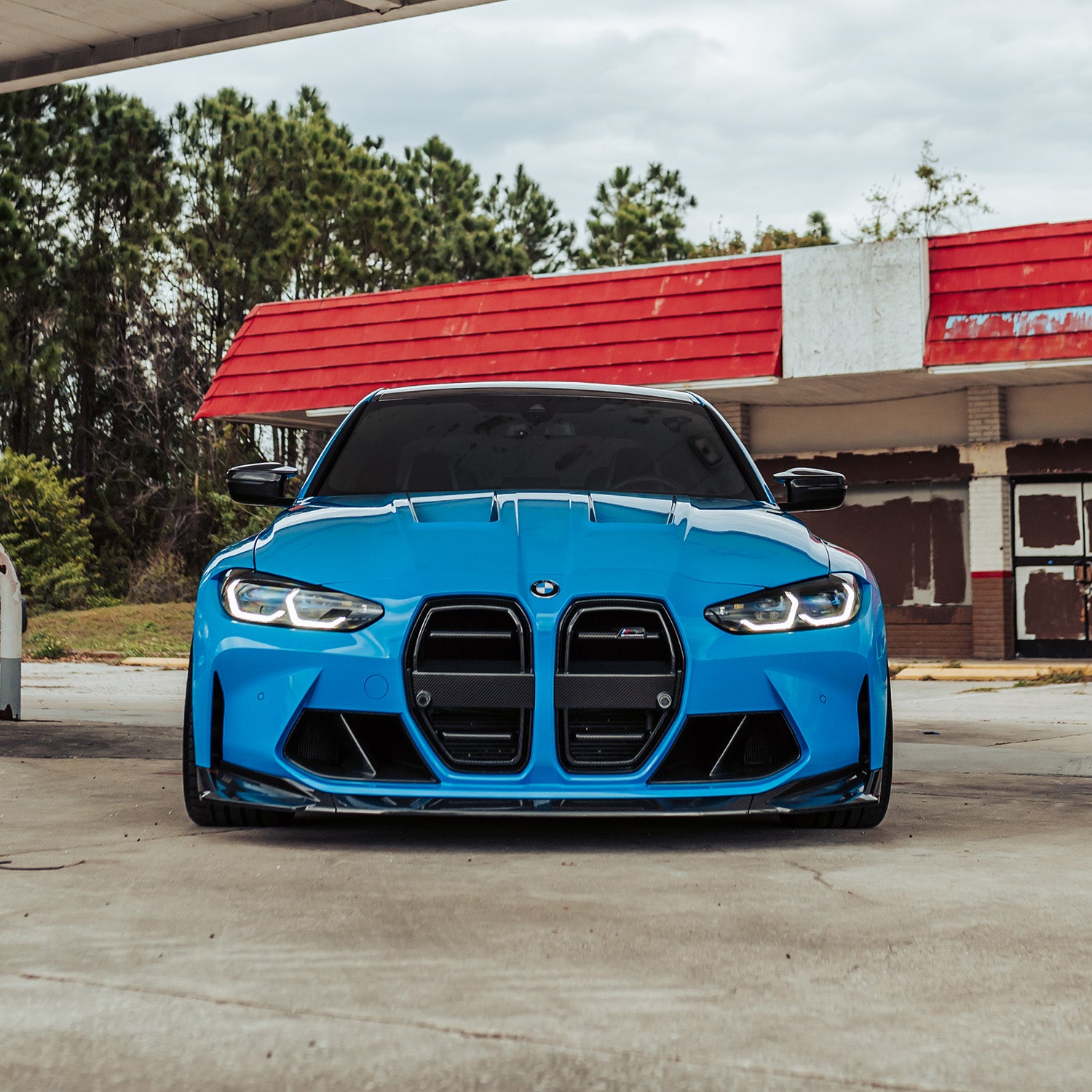 SooQoo SQ Aero Carbon Front Grille For BMW G80 M3 & G82 M4 R44 Performance