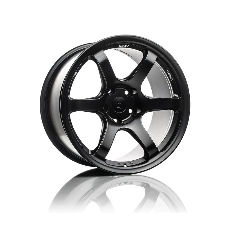 Titan 7 T-D6E Forged 6 Spoke Alloy Wheels In Machine Black