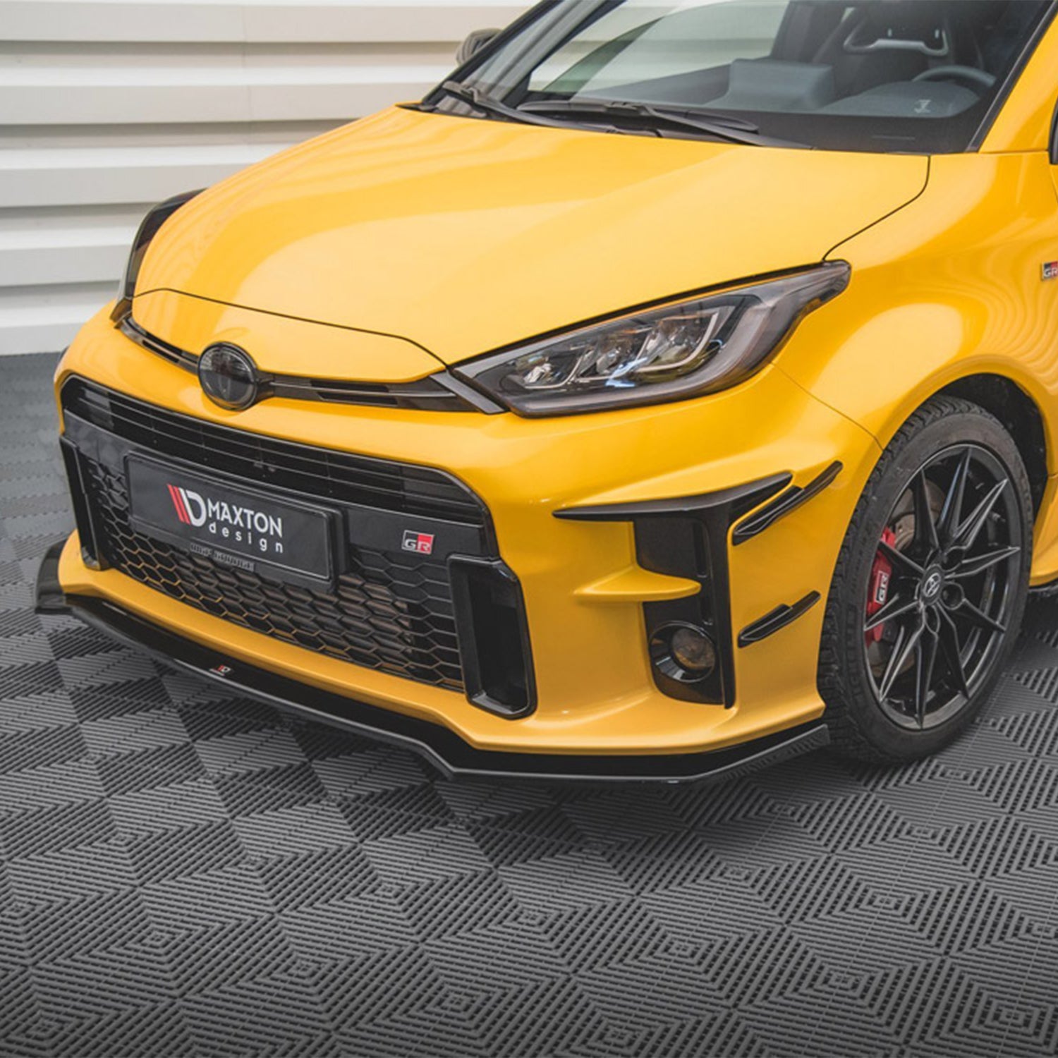Maxton Design Gloss Black Front Canards For Toyota GR Yaris