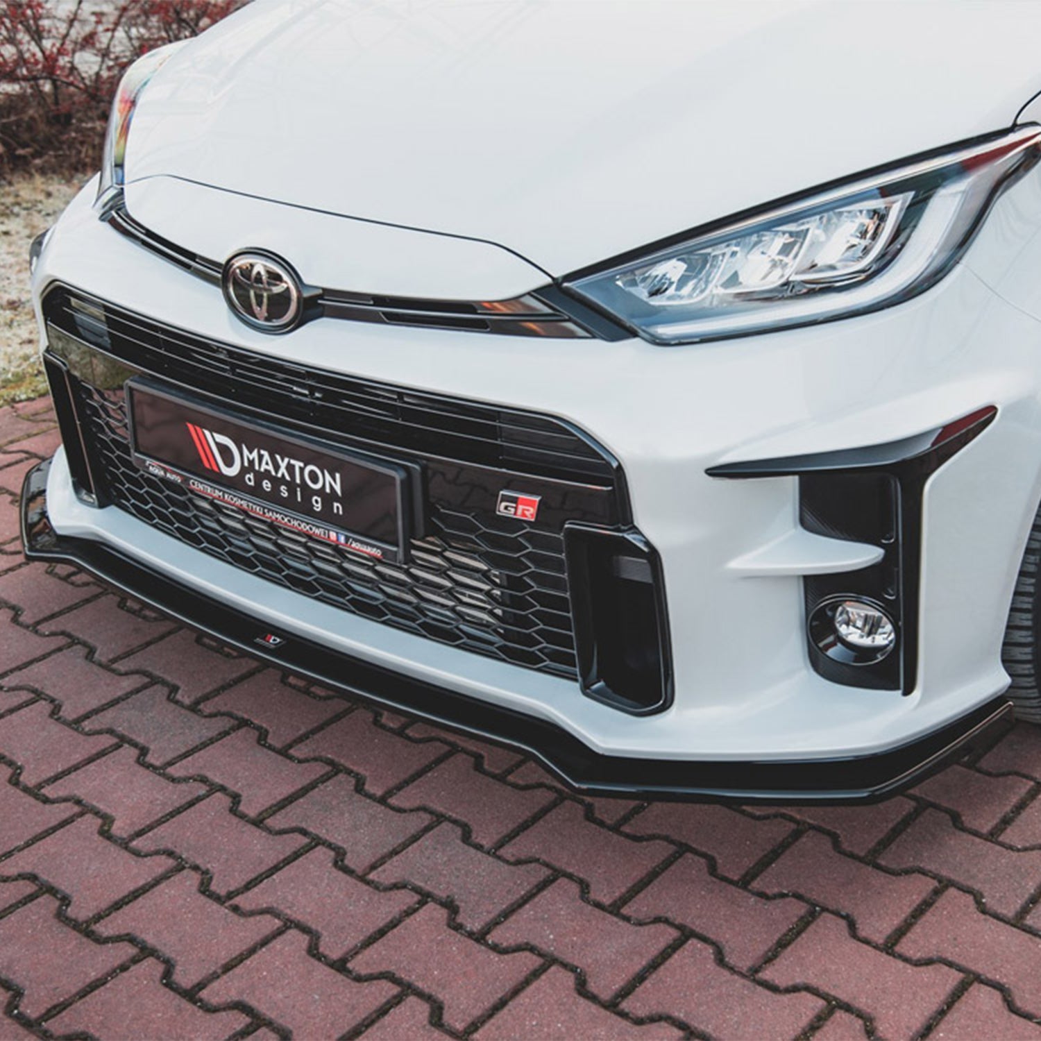 Maxton Design Gloss Black Front Lip V1 For Toyota GR Yaris