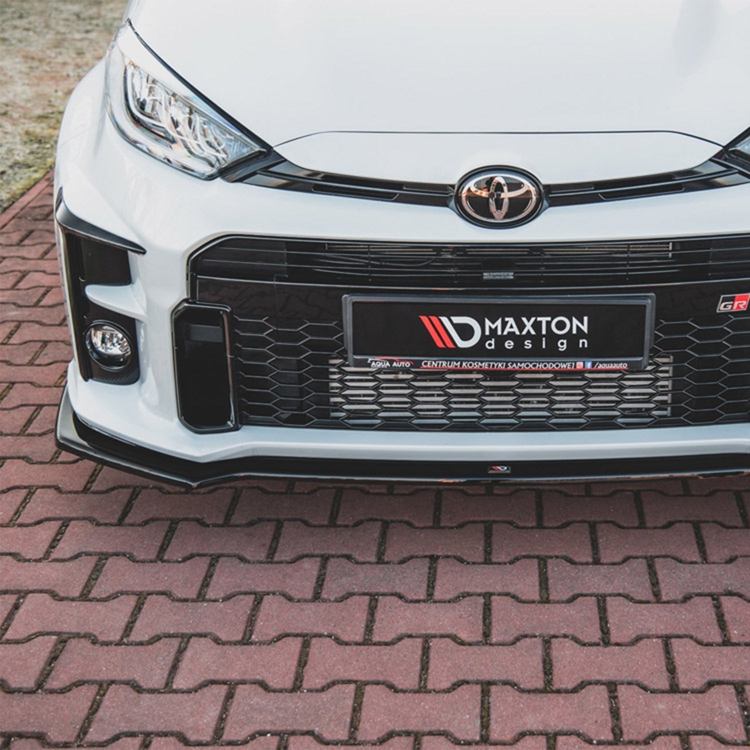Maxton Design Gloss Black Front Lip V1 For Toyota GR Yaris