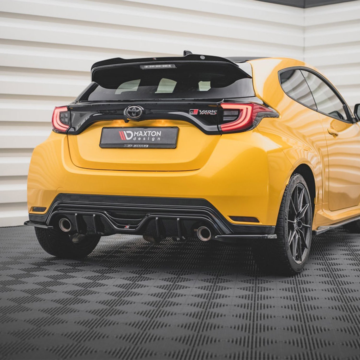 Maxton Design Gloss Black Rear Diffuser For Toyota GR Yaris