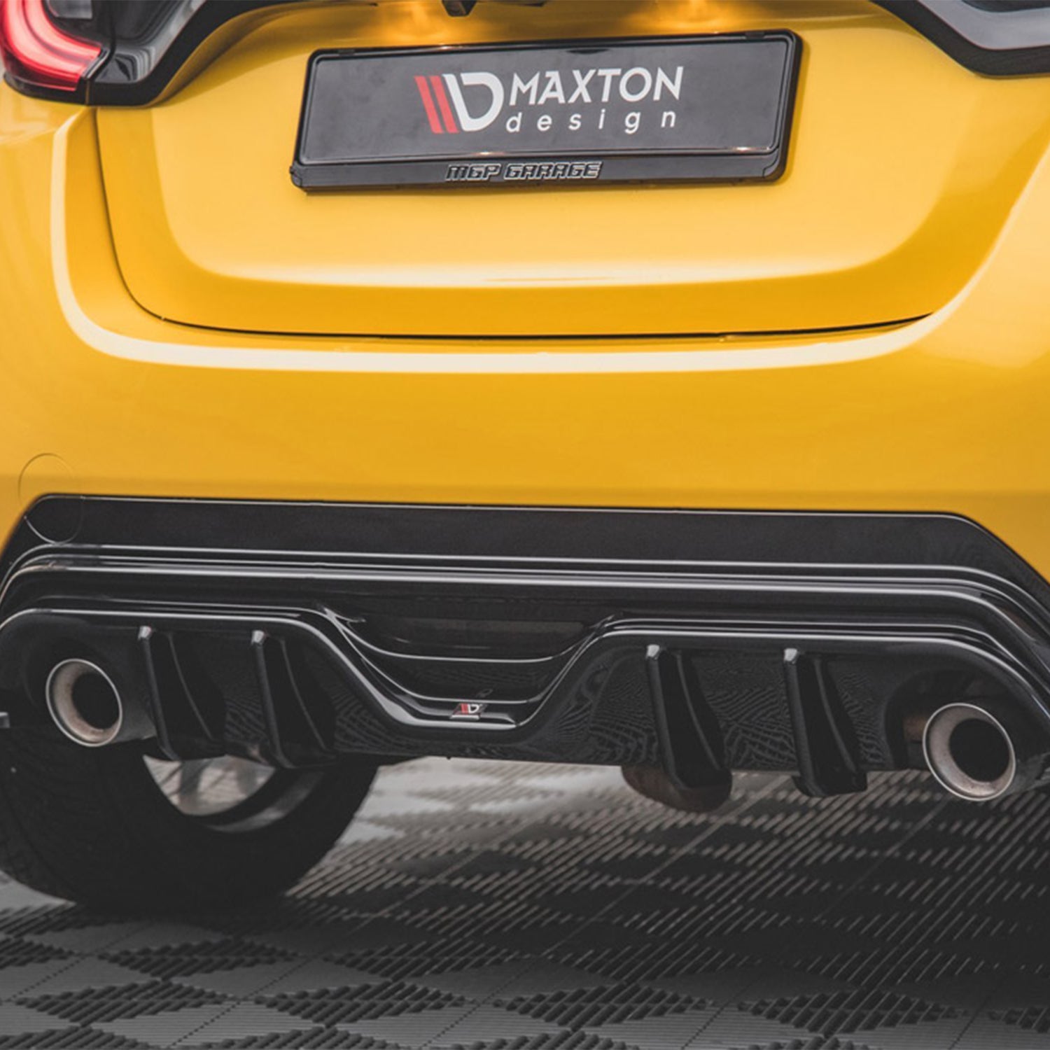 Maxton Design Gloss Black Rear Diffuser For Toyota GR Yaris