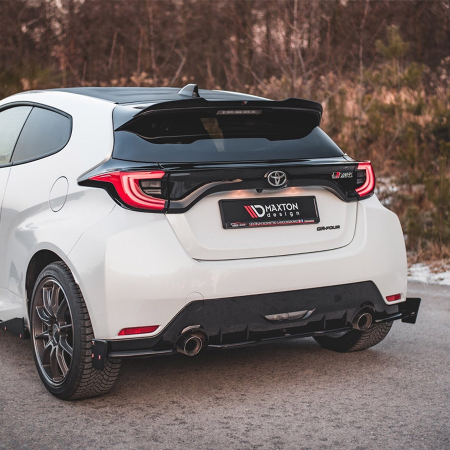 Maxton Design Toyota GR Yaris Rear Spoiler In Gloss Black