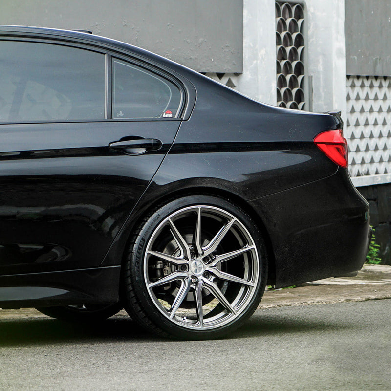Vossen HF-3 Hybrid Forged Alloy Wheels In Gloss Graphite Polished