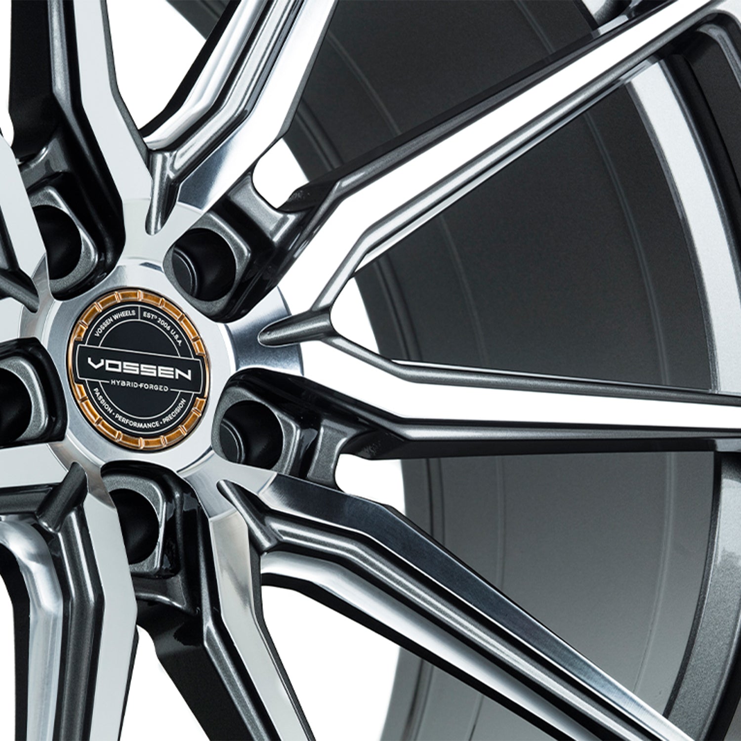 Vossen HF-3 Forged Alloy Wheels In Gloss Graphite Polished