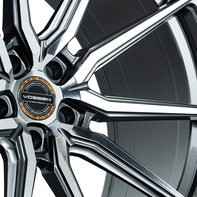 Vossen HF-3 Hybrid Forged Alloy Wheels In Gloss Graphite Polished