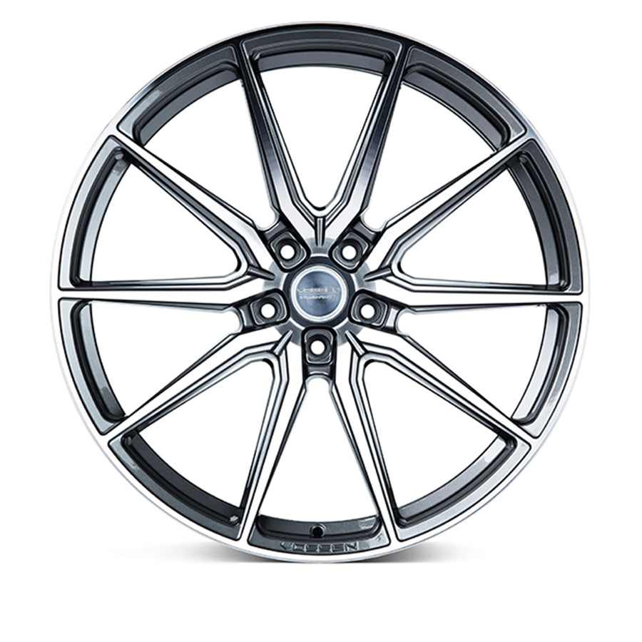 Vossen HF-3 Hybrid Forged Alloy Wheels In Gloss Graphite Polished