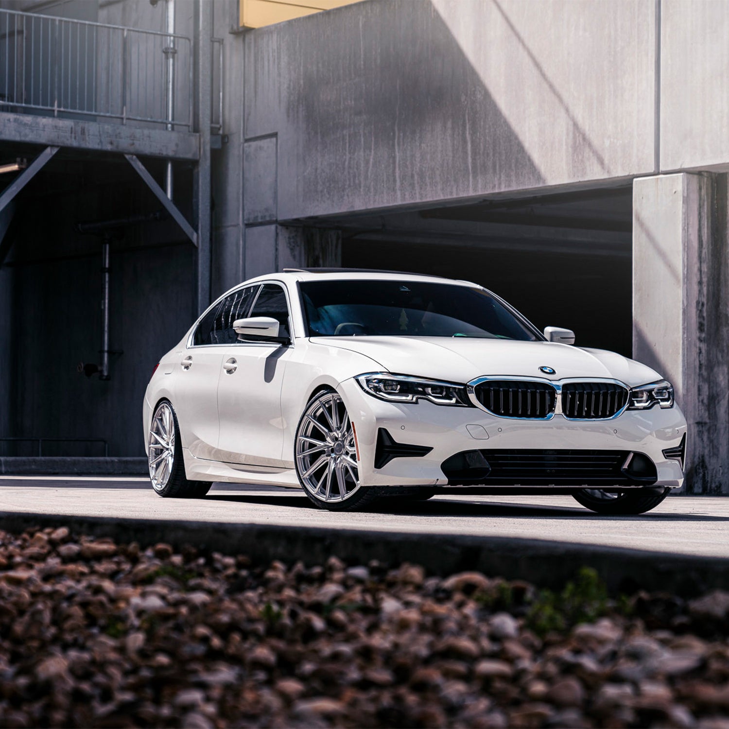 Vossen HF-4T Forged Alloy Wheels In Silver Polished