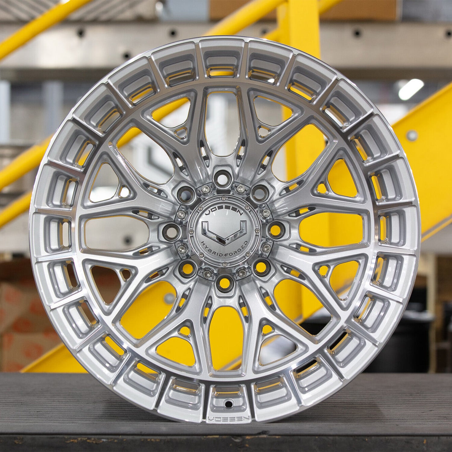 Vossen HFX-1 Forged Alloy Wheels In Silver Polished (8-Lug)