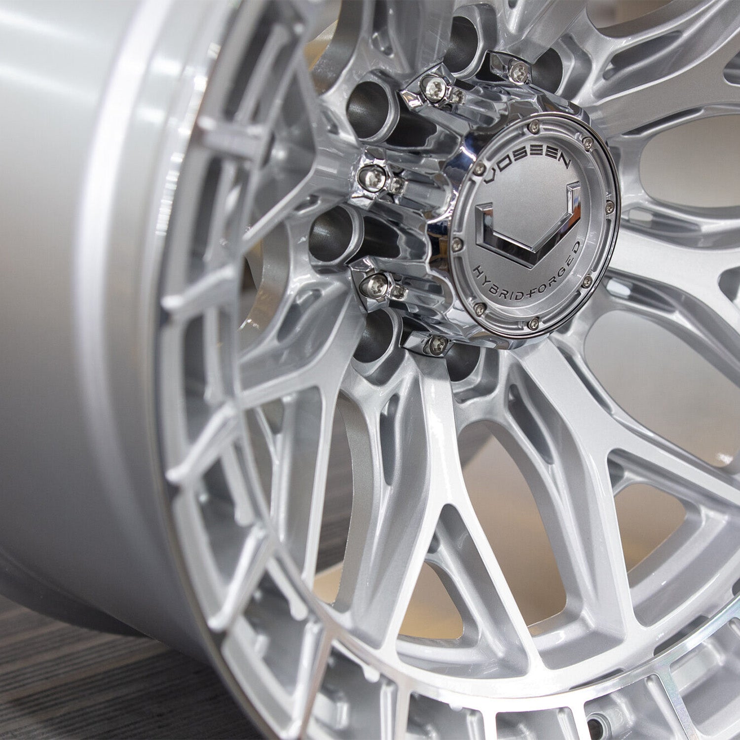 Vossen HFX-1 Forged Alloy Wheels In Silver Polished (8-Lug)