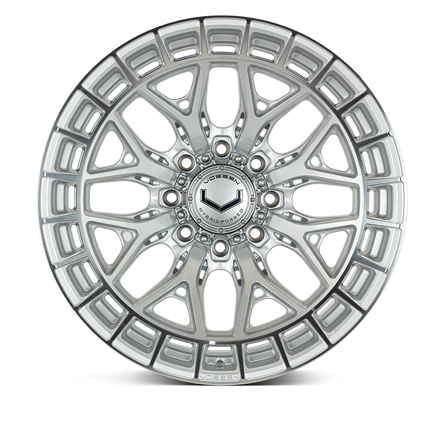 Vossen HFX-1 Forged Alloy Wheels In Silver Polished (8-Lug)