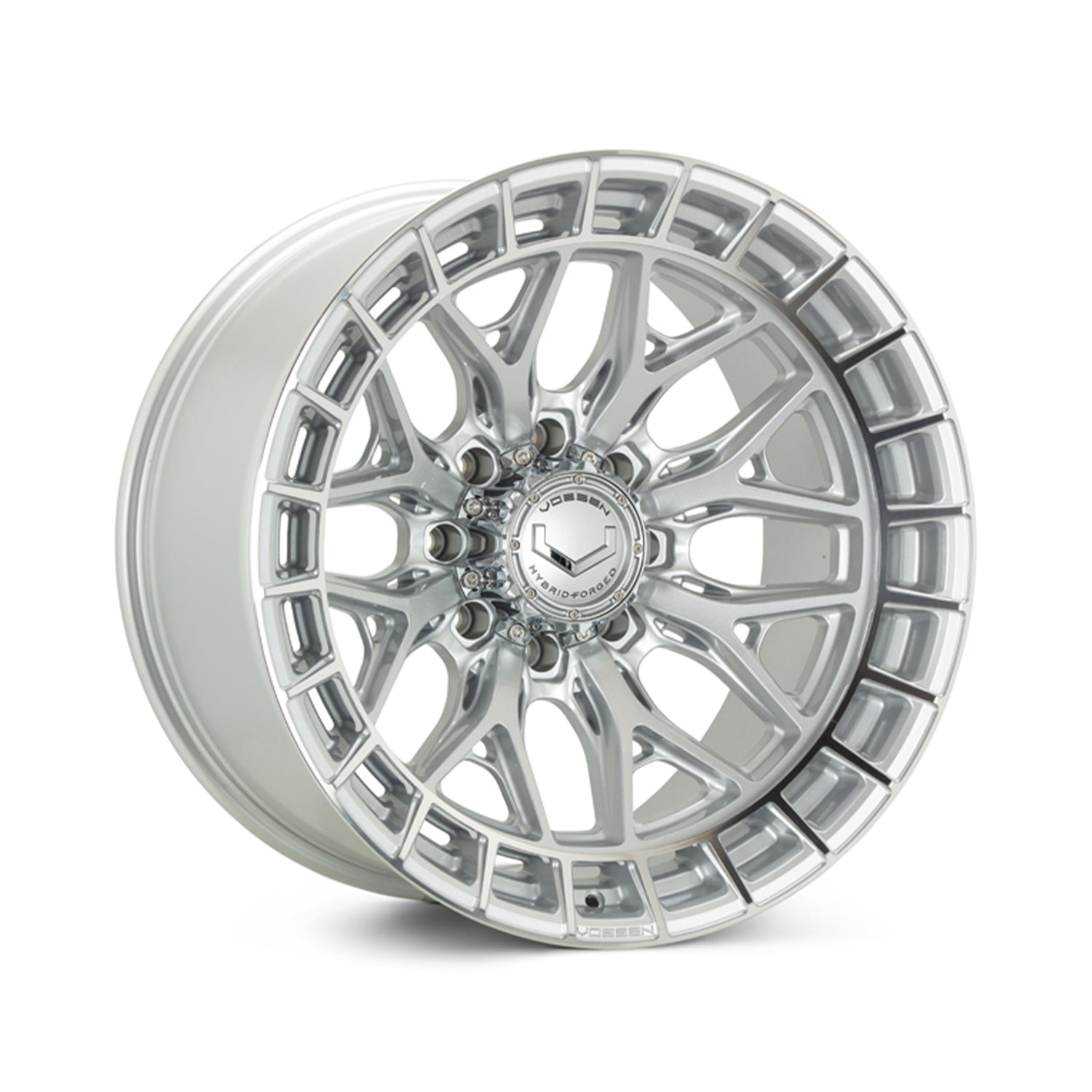Vossen HFX-1 Forged Alloy Wheels In Silver Polished (8-Lug)