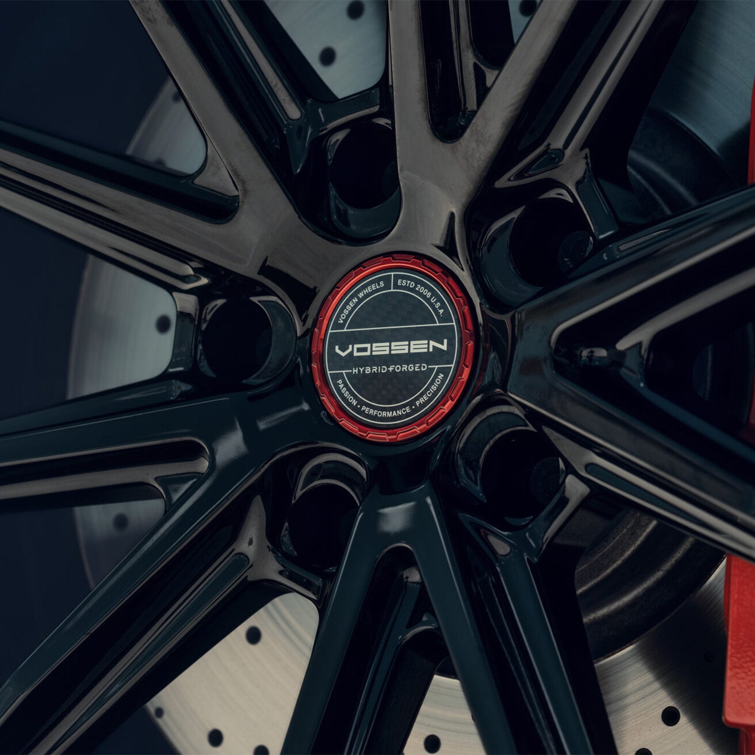 Vossen HFX-2 Forged Alloy Wheels In Gloss Black (5-Lug)