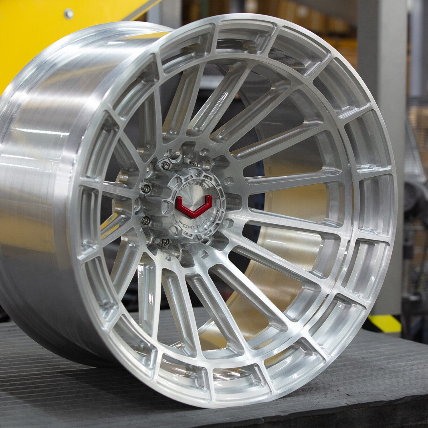 Vossen LCX-01 Forged Alloy Wheels In Brushed Gloss Clear