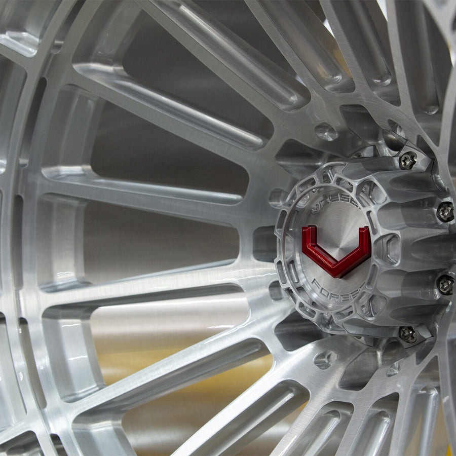 Vossen LCX-01 Forged Alloy Wheels In Brushed Gloss Clear