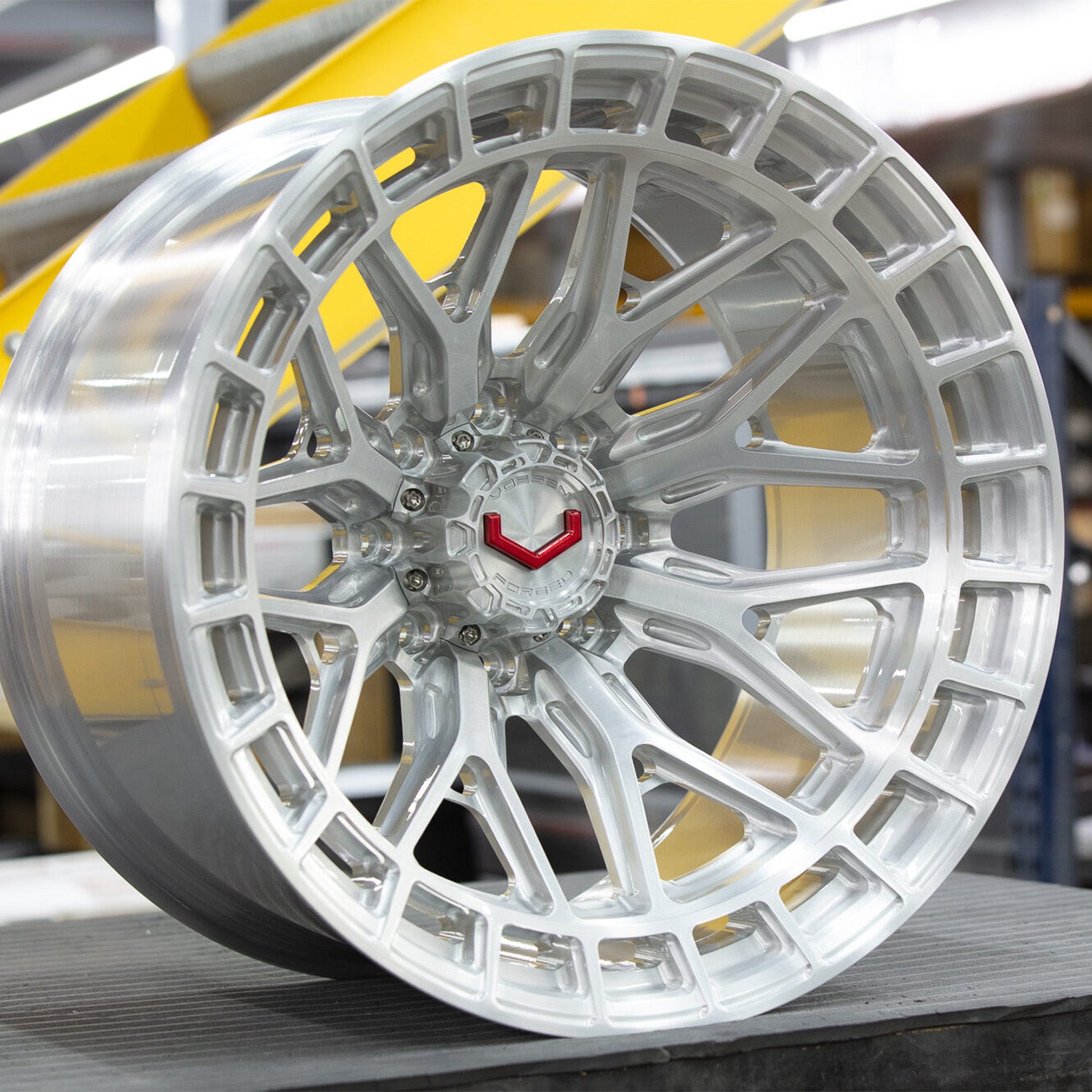 Vossen LCX-02 Forged Alloy Wheels In Brushed Gloss Clear