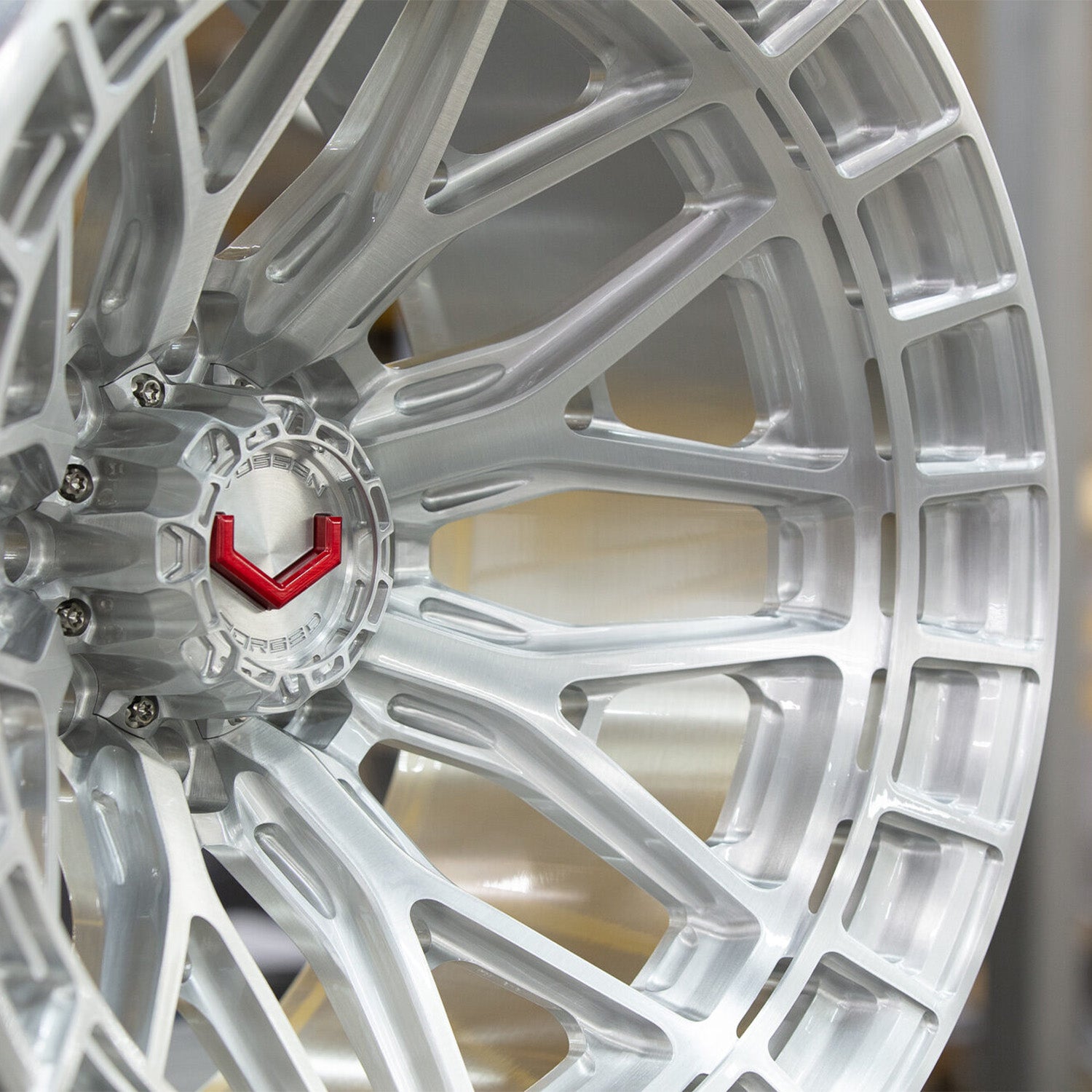 Vossen LCX-02 Forged Alloy Wheels In Brushed Gloss Clear