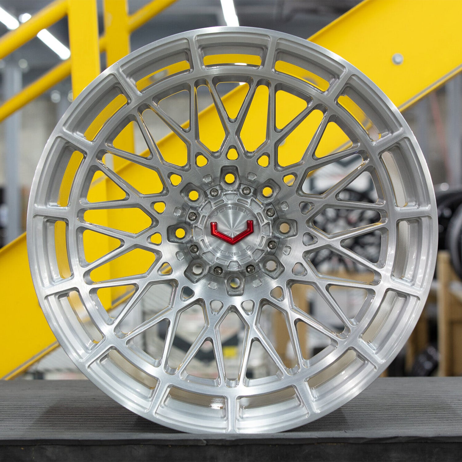 Vossen LCX-03 Forged Alloy Wheels In Brushed Gloss Clear