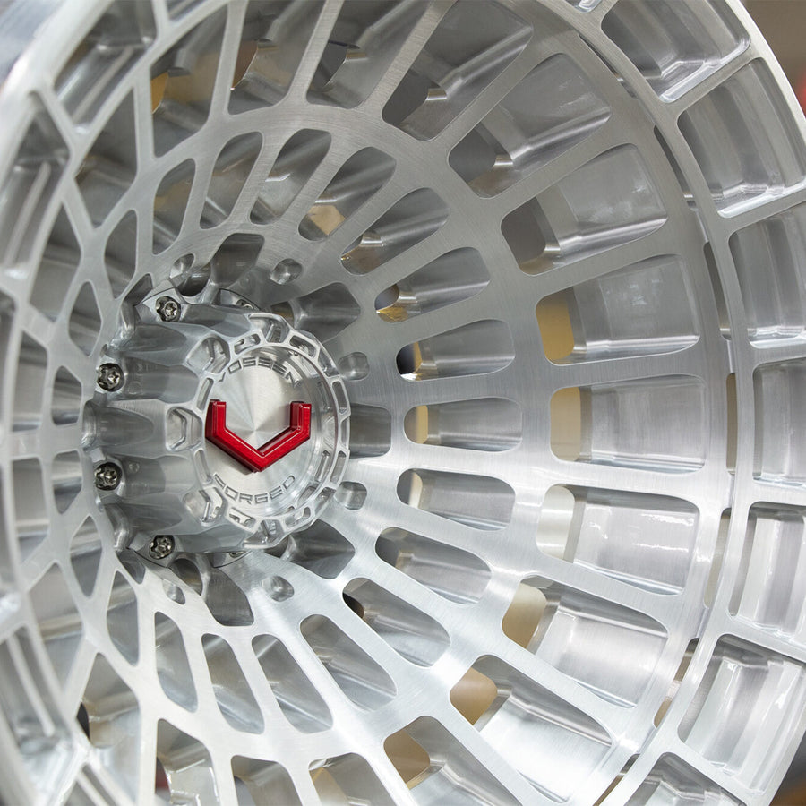 Vossen LCX-04 Forged Alloy Wheels In Brushed Gloss Clear