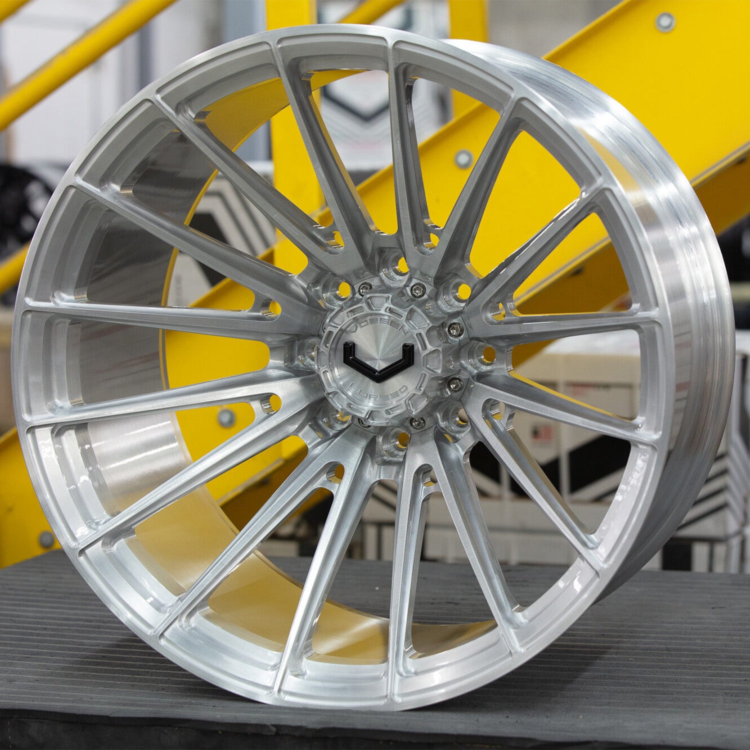 Vossen VFX-01 Forged Alloy Wheels In Brushed Gloss Clear