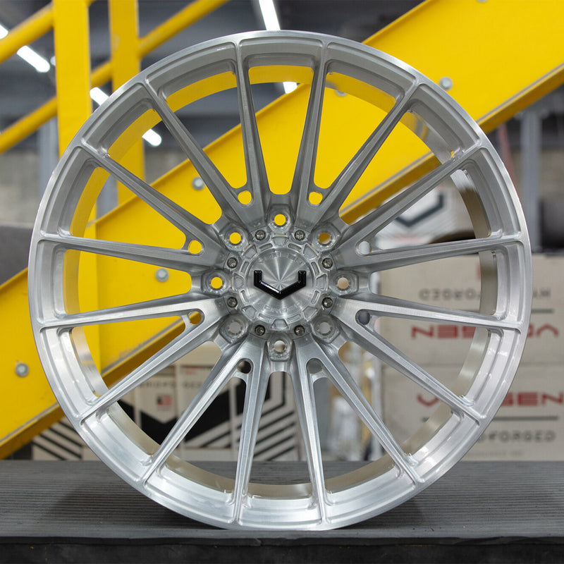 Vossen VFX-01 Forged Alloy Wheels In Brushed Gloss Clear