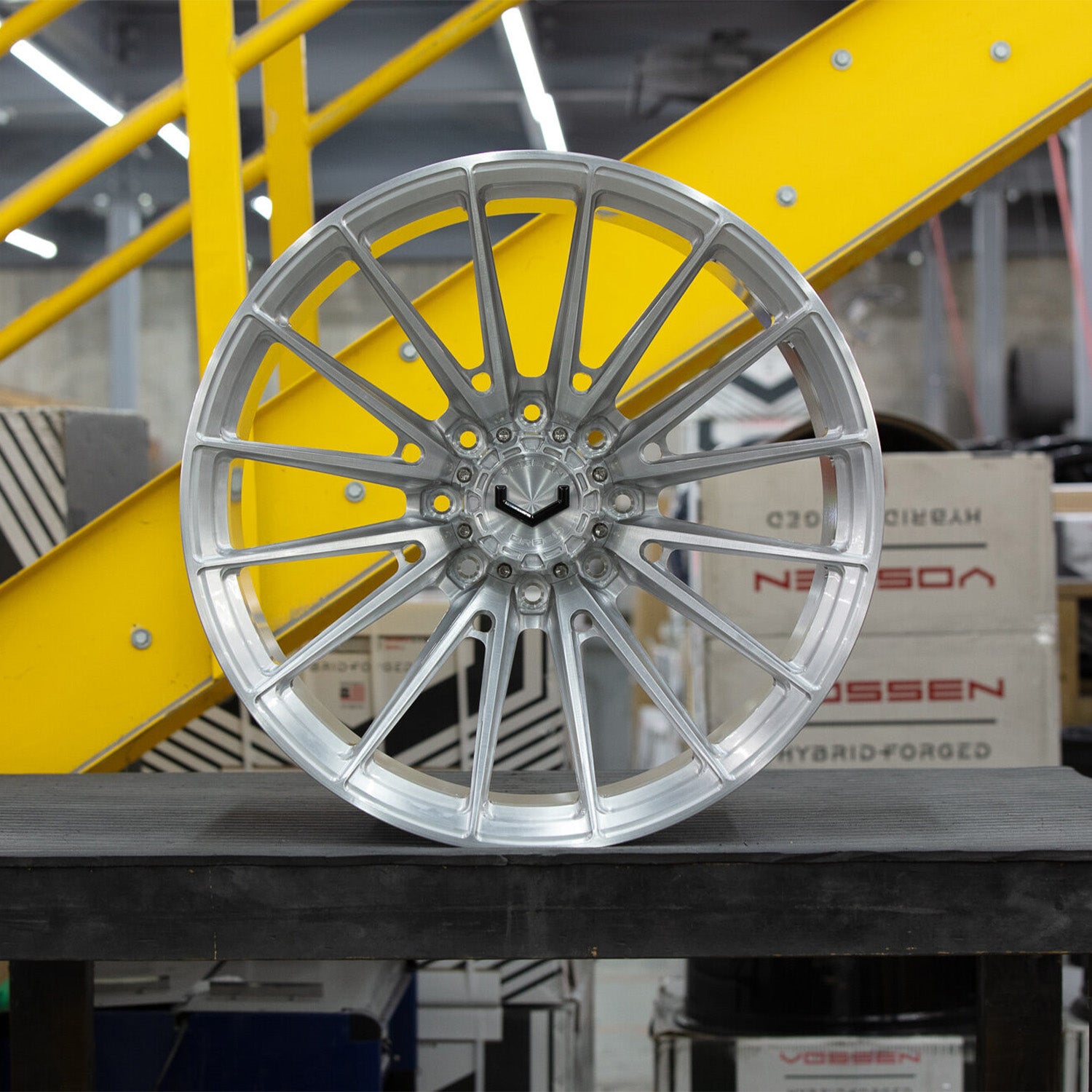 Vossen VFX-01 Forged Alloy Wheels In Brushed Gloss Clear