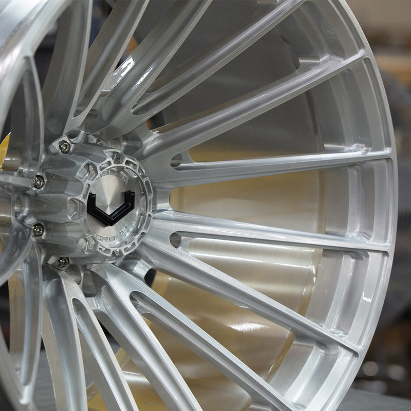 Vossen VFX-01 Forged Alloy Wheels In Brushed Gloss Clear