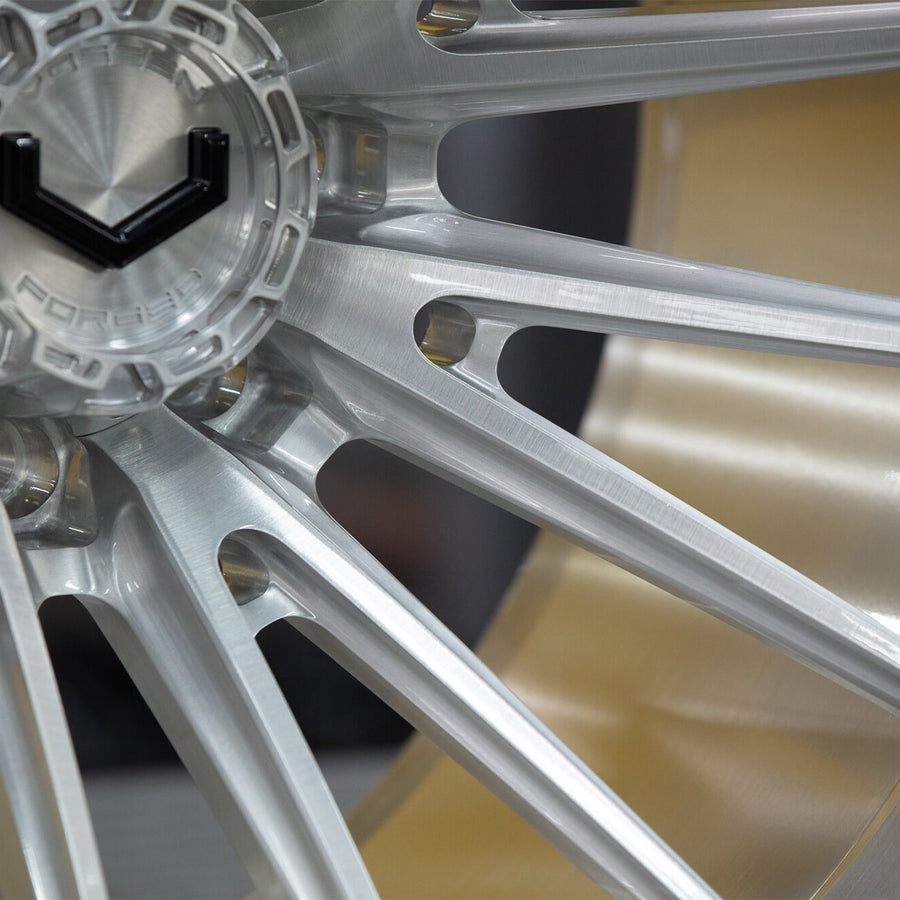 Vossen VFX-01 Forged Alloy Wheels In Brushed Gloss Clear