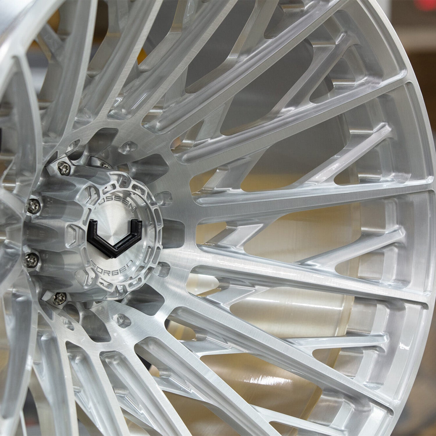 Vossen VFX-02T Forged Alloy Wheels In Brushed Gloss Clear