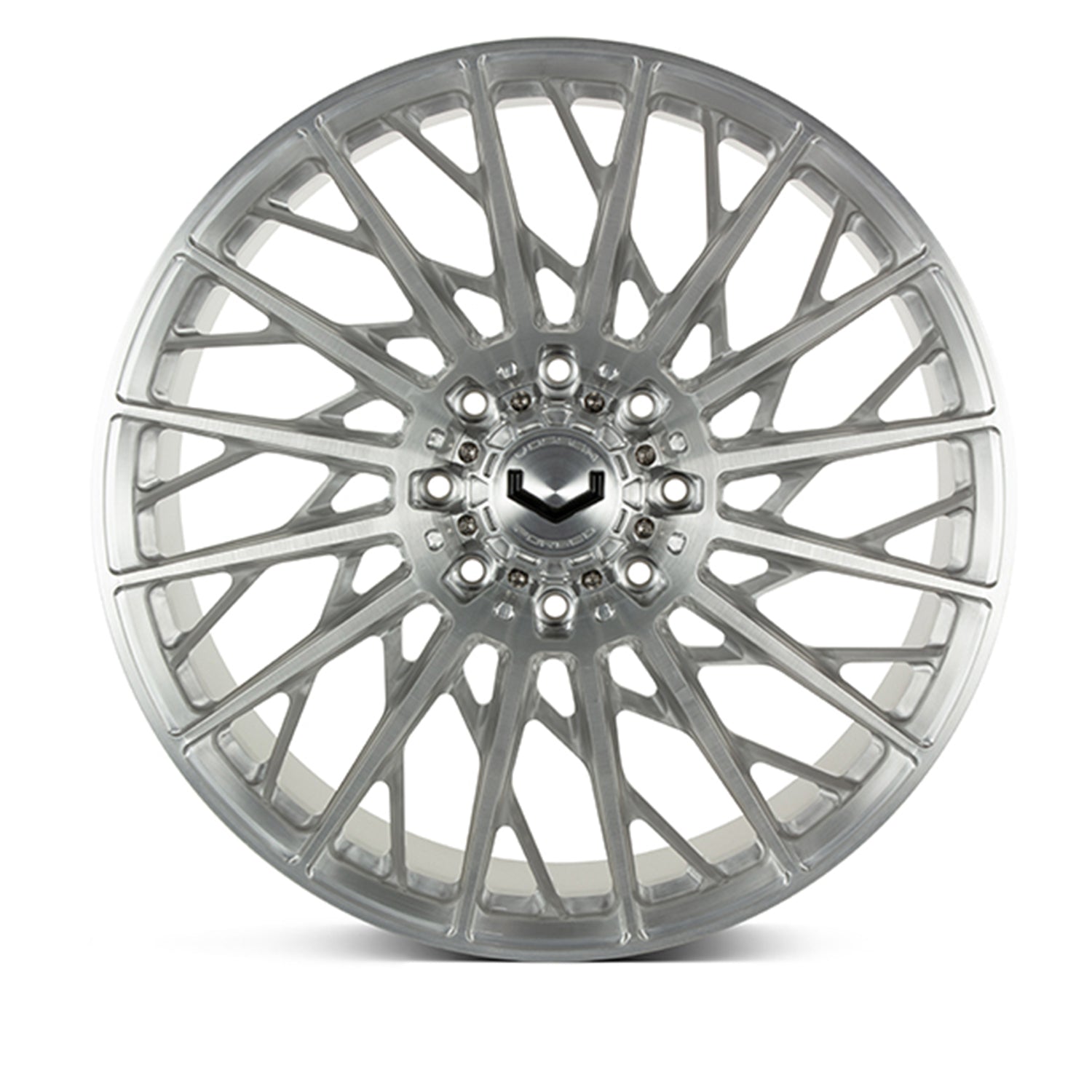Vossen VFX-02T Forged Alloy Wheels In Brushed Gloss Clear