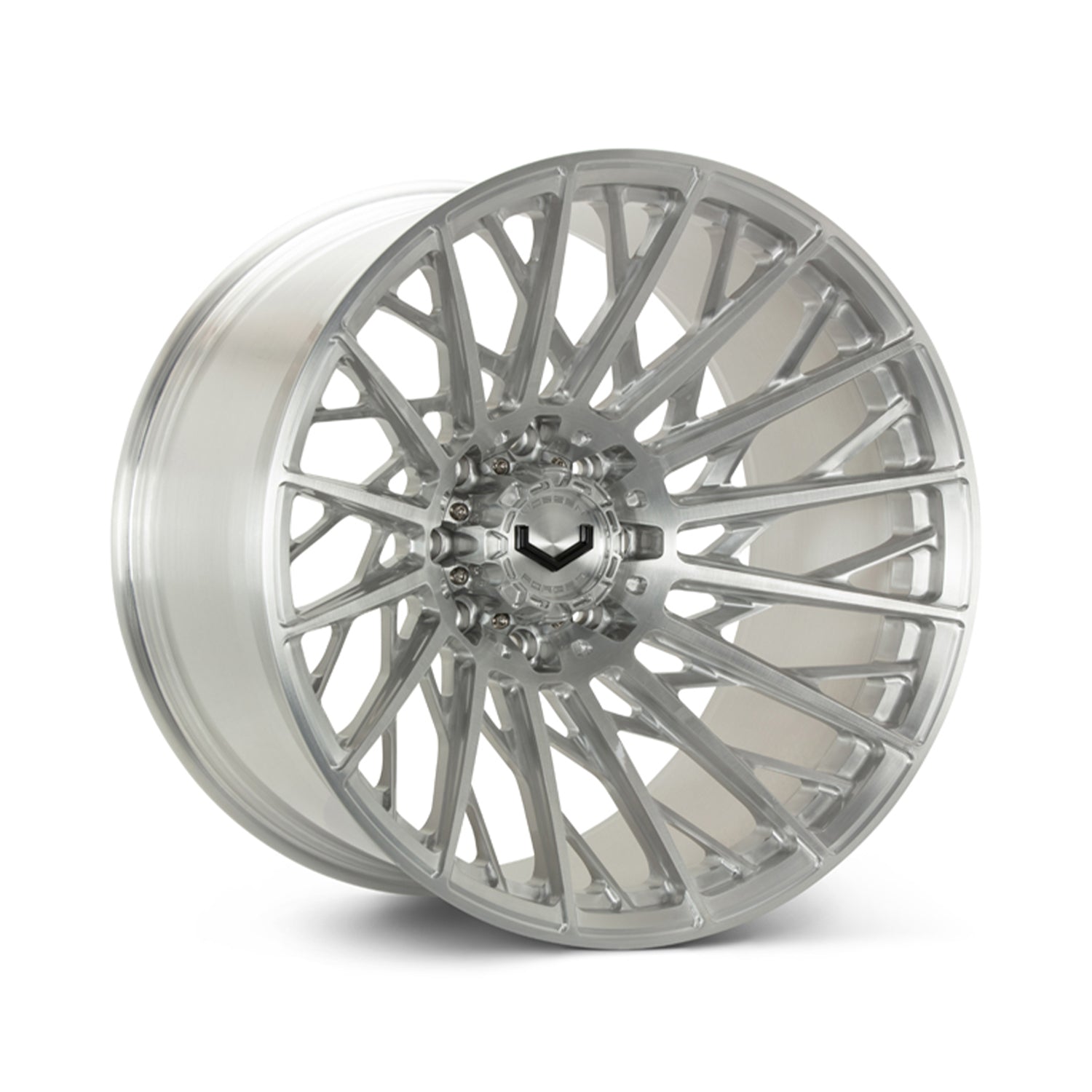 Vossen VFX-02T Forged Alloy Wheels In Brushed Gloss Clear