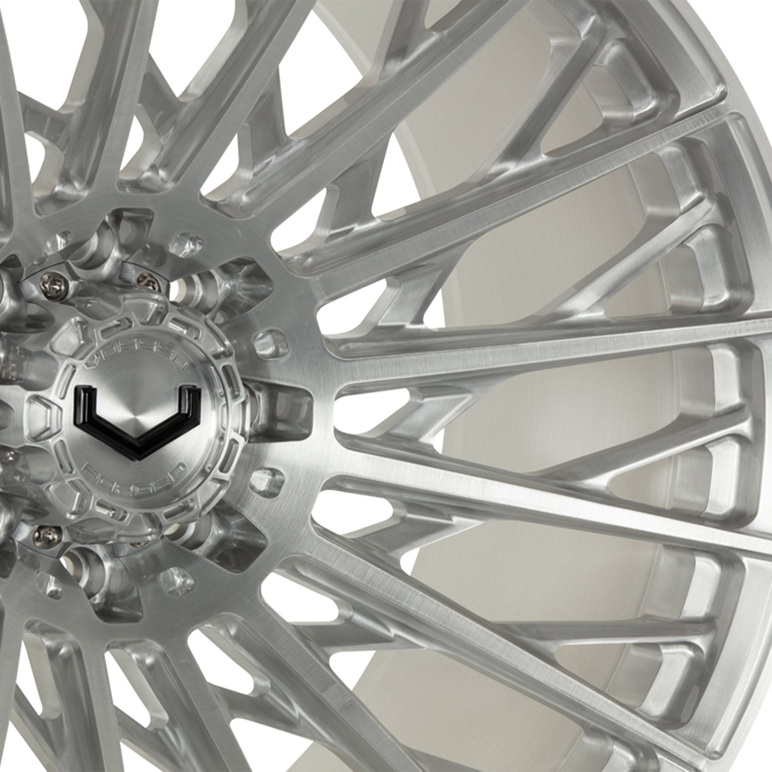 Vossen VFX-02T Forged Alloy Wheels In Brushed Gloss Clear
