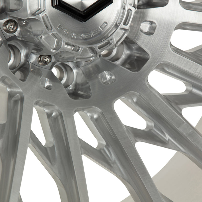 Vossen VFX-02T Forged Alloy Wheels In Brushed Gloss Clear