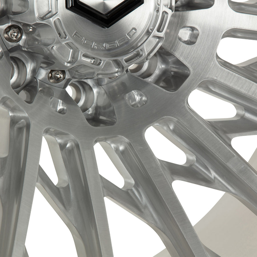 Vossen VFX-02T Forged Alloy Wheels In Brushed Gloss Clear