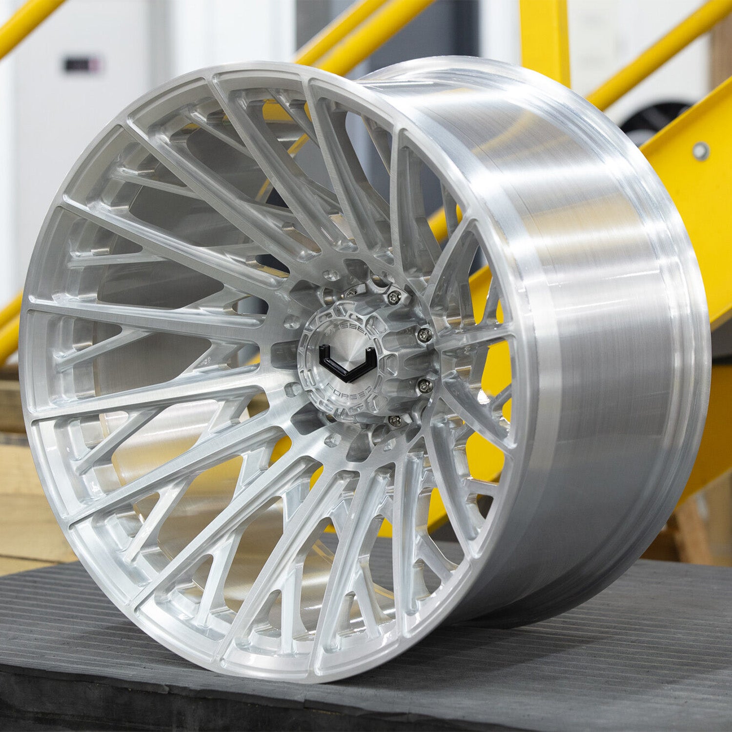 Vossen VFX-02T Forged Alloy Wheels In Brushed Gloss Clear