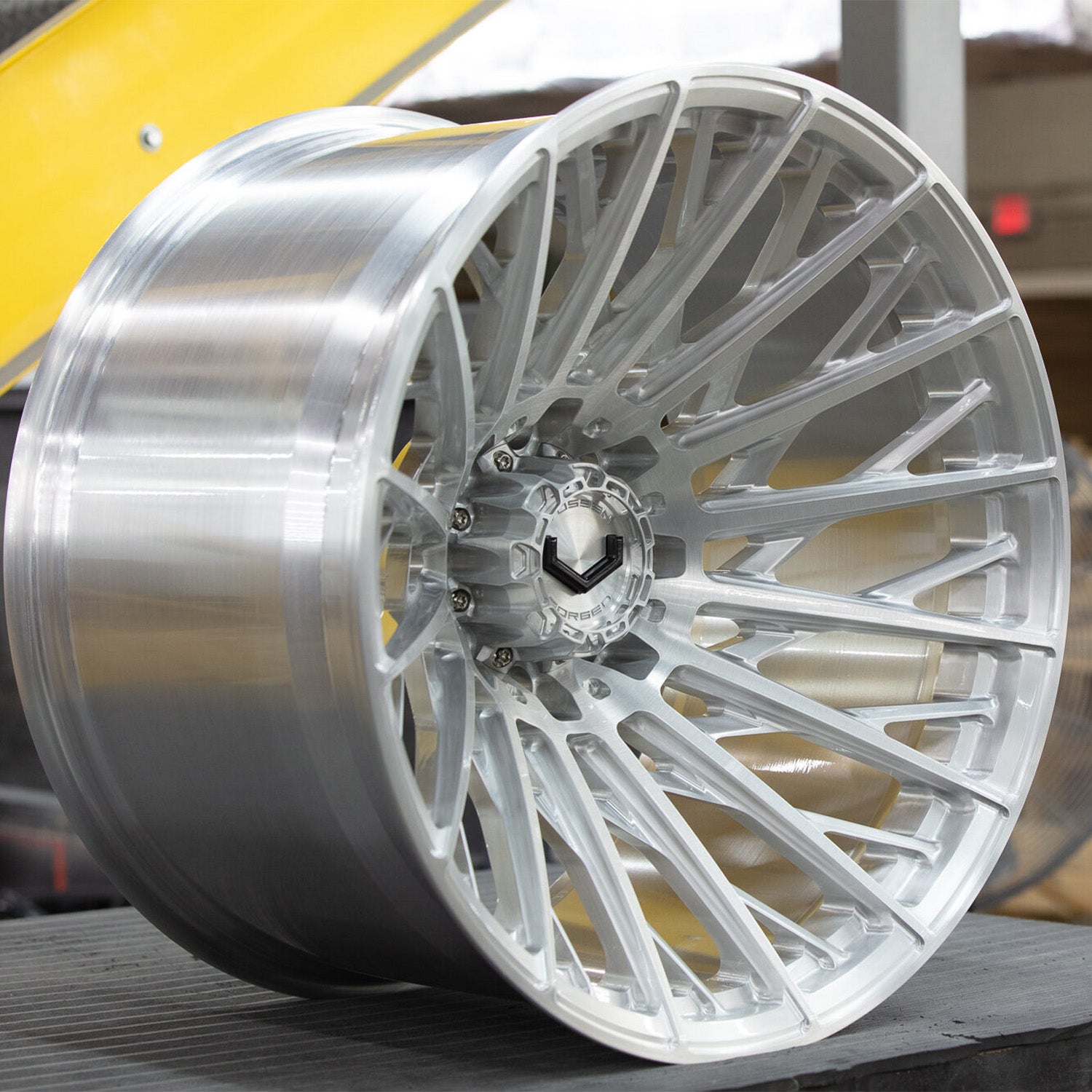 Vossen VFX-02T Forged Alloy Wheels In Brushed Gloss Clear