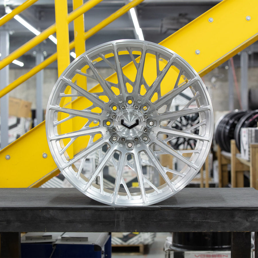 Vossen VFX-02T Forged Alloy Wheels In Brushed Gloss Clear