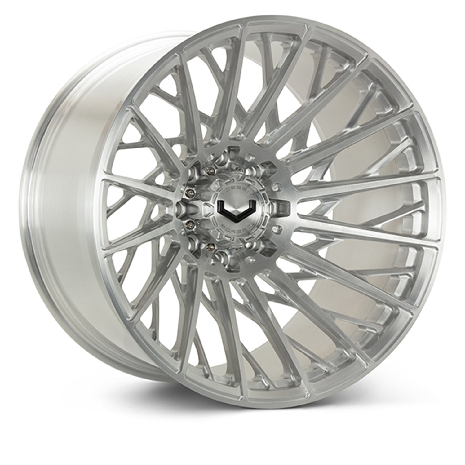 Vossen VFX-02T Forged Alloy Wheels In Brushed Gloss Clear