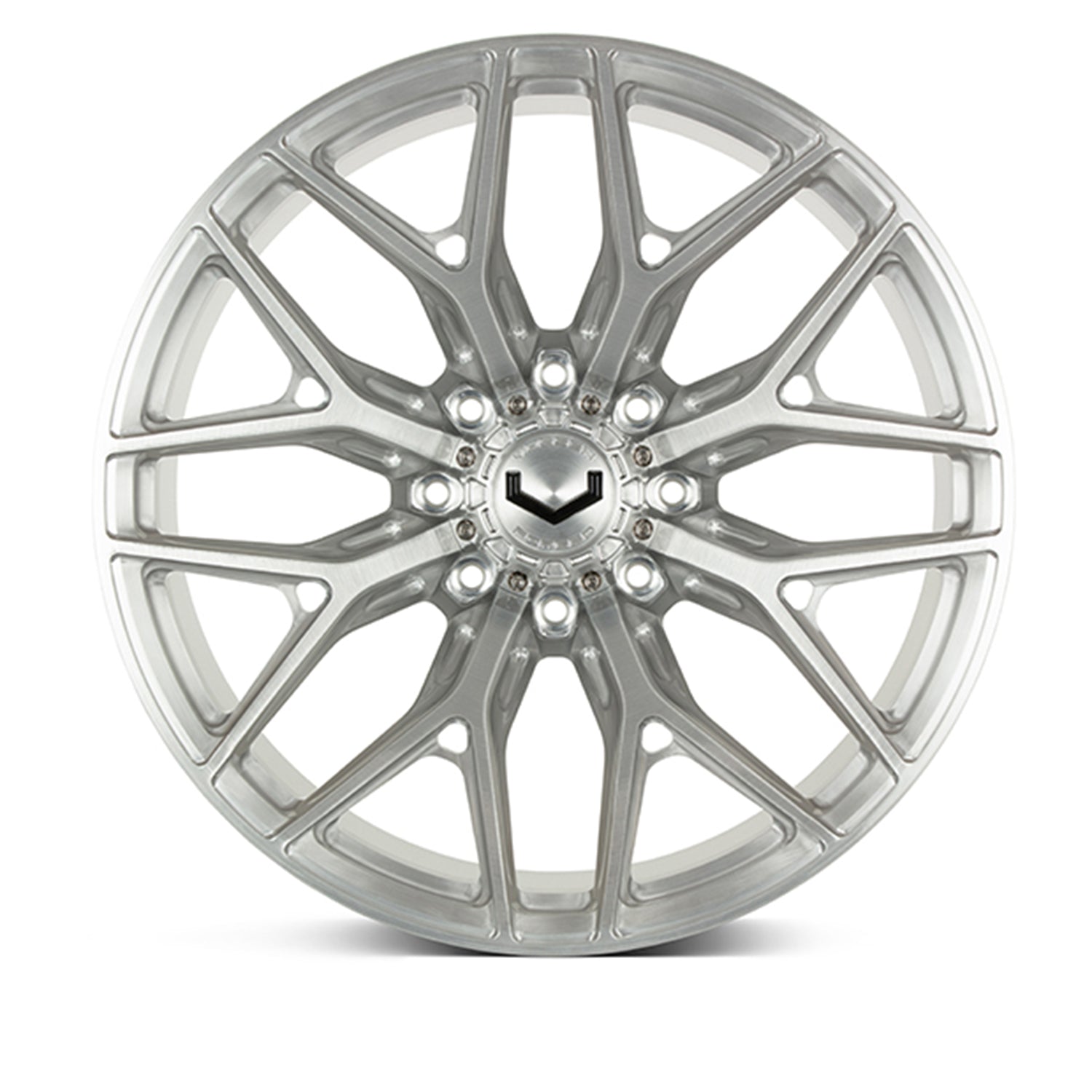 Vossen VFX-03 Forged Alloy Wheels In Brushed Gloss Clear