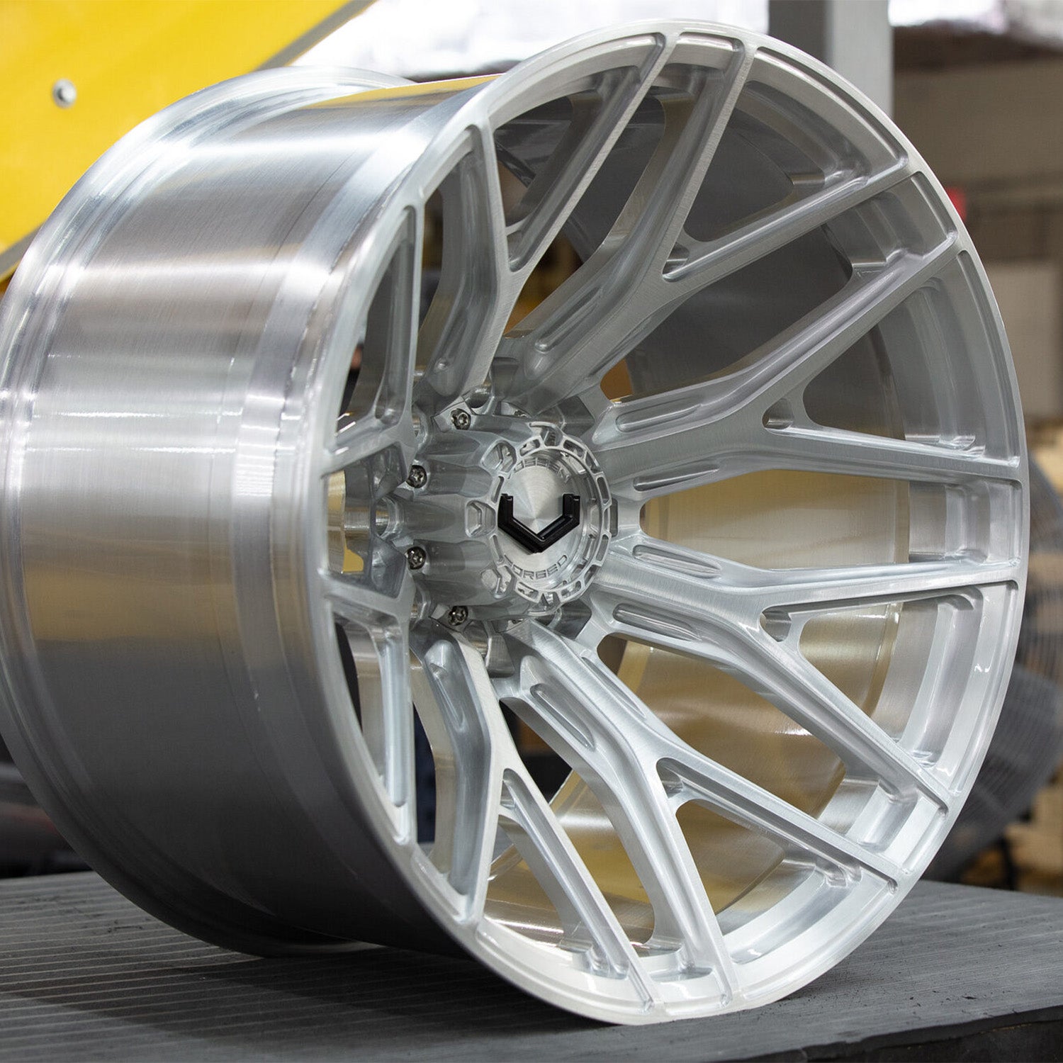 Vossen VFX-03 Forged Alloy Wheels In Brushed Gloss Clear