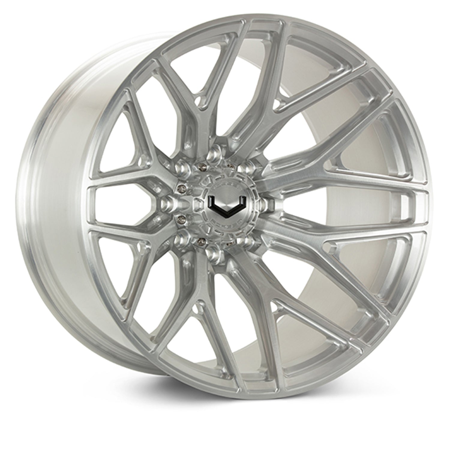 Vossen VFX-03 Forged Alloy Wheels In Brushed Gloss Clear