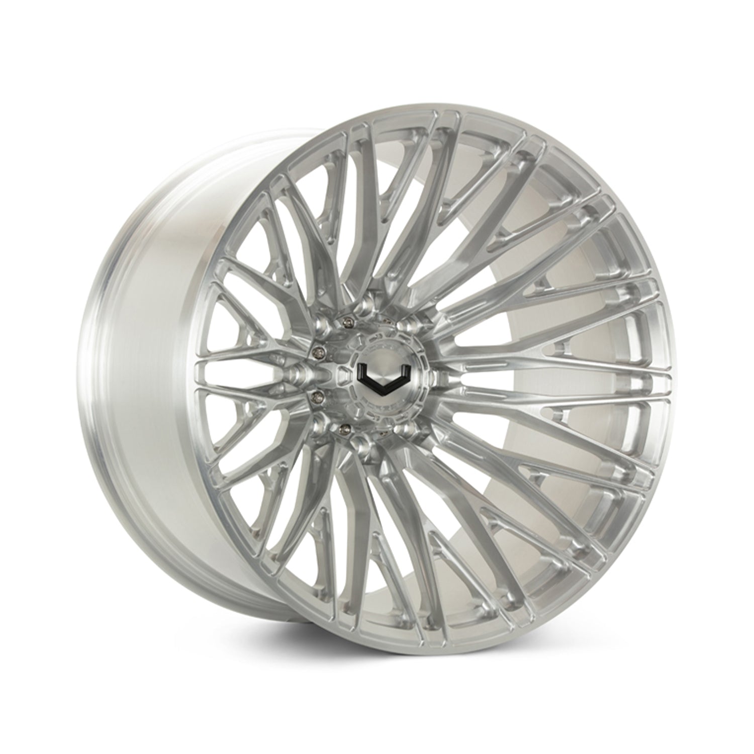 Vossen VFX-04 Forged Alloy Wheels In Brushed Gloss Clear