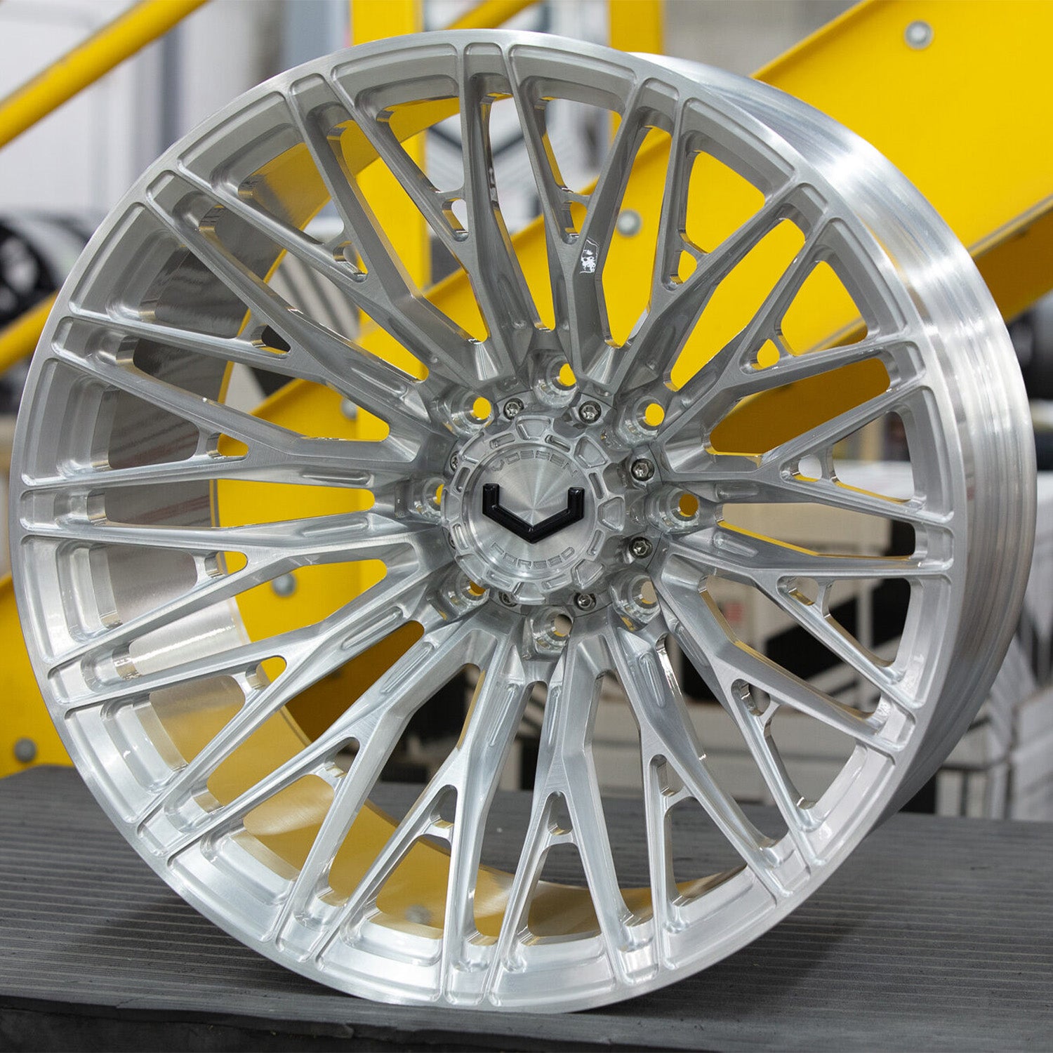 Vossen VFX-04 Forged Alloy Wheels In Brushed Gloss Clear