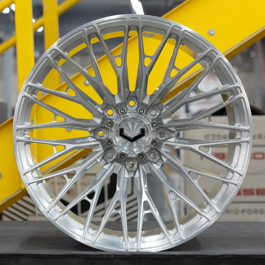 Vossen VFX-04 Forged Alloy Wheels In Brushed Gloss Clear