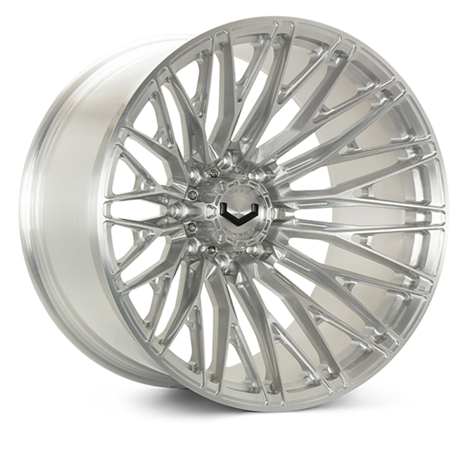Vossen VFX-04 Forged Alloy Wheels In Brushed Gloss Clear