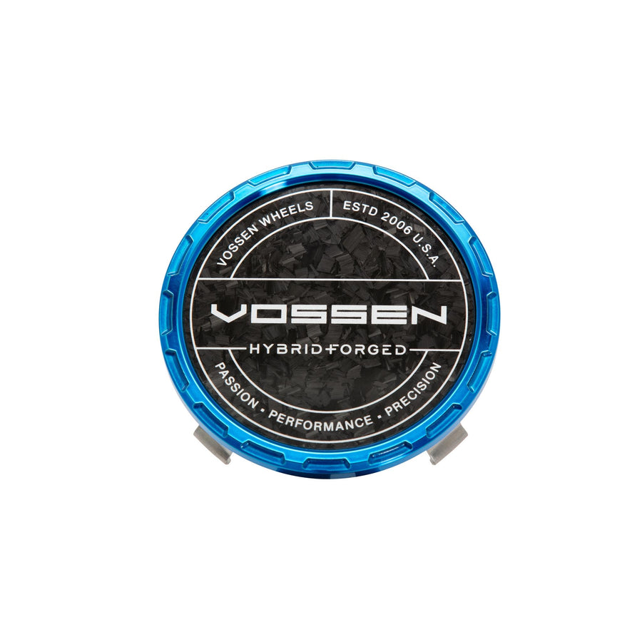 Vossen Hybrid Forged Carbon Billet Sport Cap for VF & HF Series Wheels (Fountain Blue) - Forged Carbon