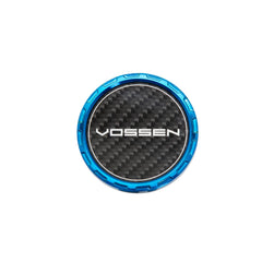 Vossen Classic Carbon Billet Sport Cap for VF & HF Series Wheels (Fountain Blue) - Twill Weave Carbon